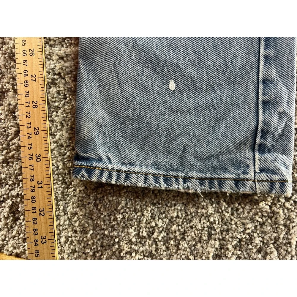 Vintage Y2k 2002 Levis 505 Regular Fit Straight Leg Light Wash Jeans 33x32